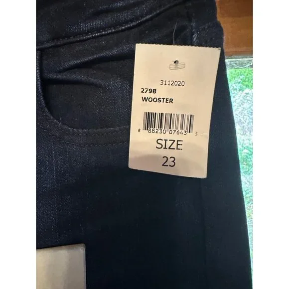 DL1961 Wooster Womens Skinny Jeans Size 23 Dark Wash Stretch Denim Florence Mid - Picture 8 of 11